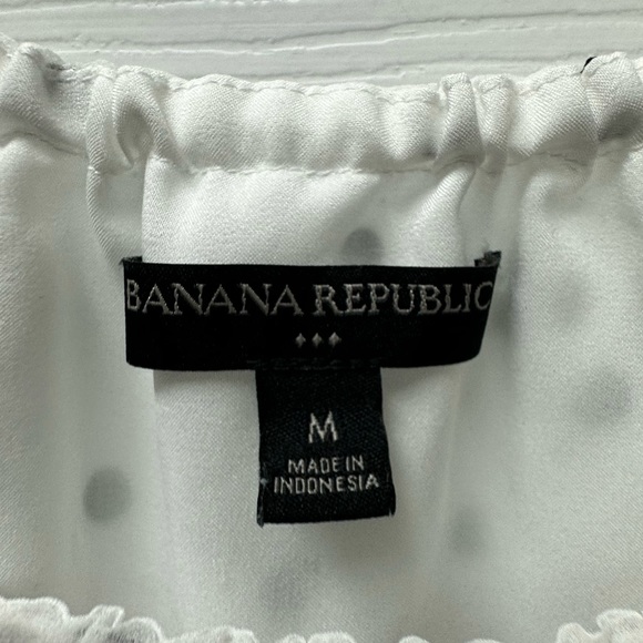 Banana Republic tank top white w black spots never worn - Picture 2 of 4